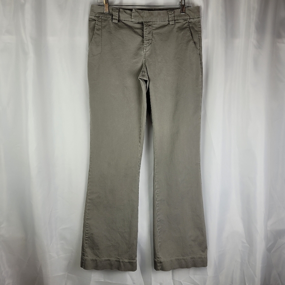 Volcom Y2K Womens Gray Don't Chi Know Flare Leg Trouser Pants Juniors Size 7 - Picture 1 of 16
